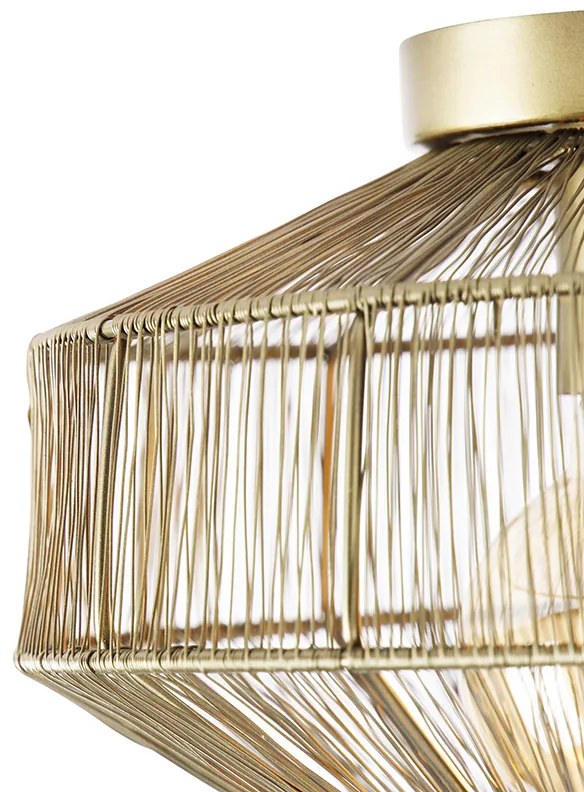 Plafoniera moderna in ottone 30 cm - Bolti