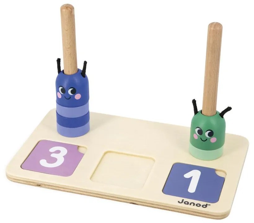 Gioco educativo per bambini - Composizione e confronto di quantità - Giardino