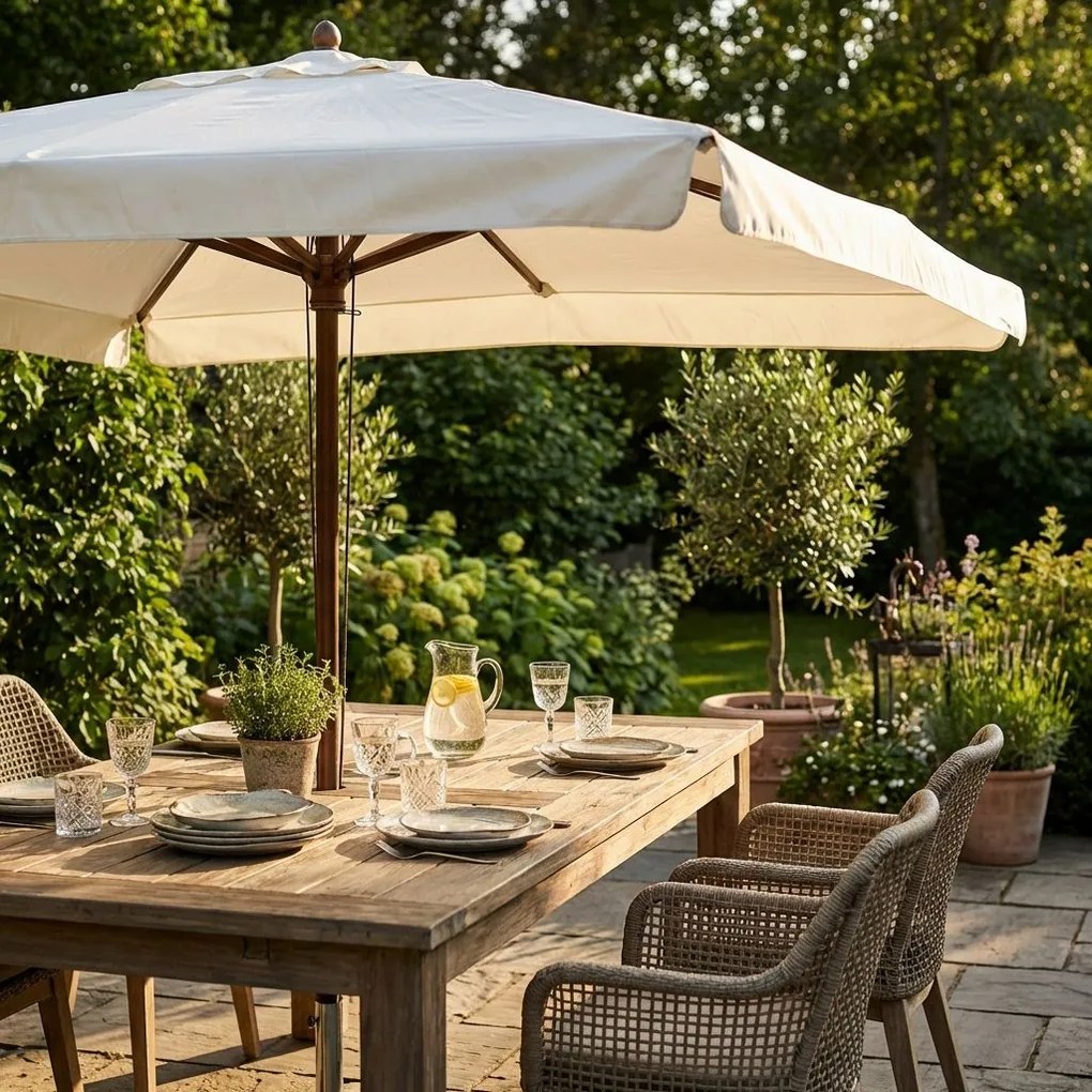 VICTOR - ombrellone da giardino palo centrale 3 x 3 m