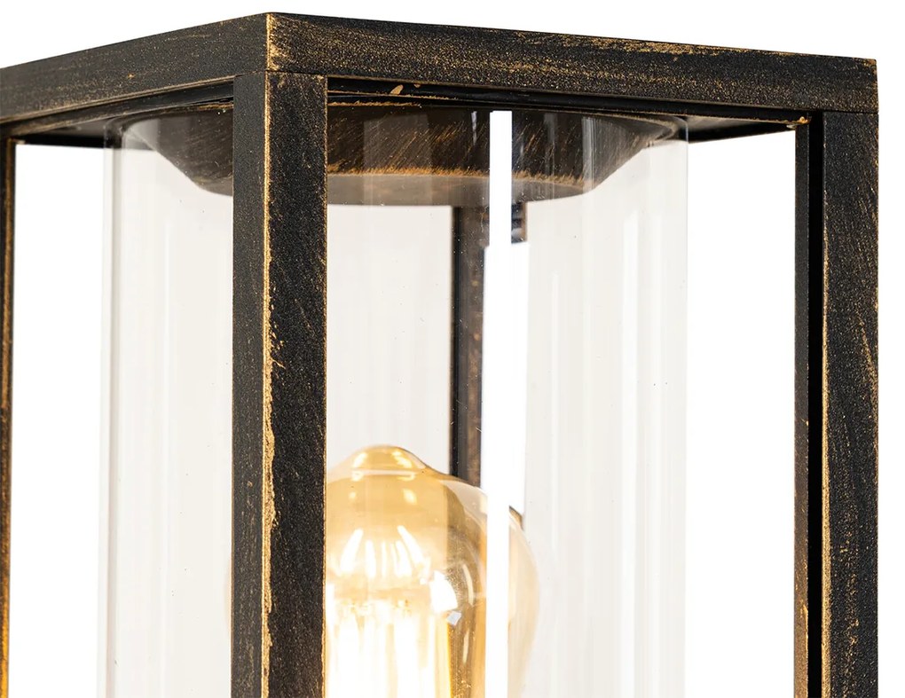 Lampada da terra per esterni vintage oro anticato 100 cm IP44 - Charlois