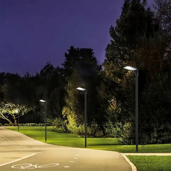 Brilagi-LED Lampione da esterno con palo e kl. 3 m URBANLIGHT LED/100W/230V nero IP65