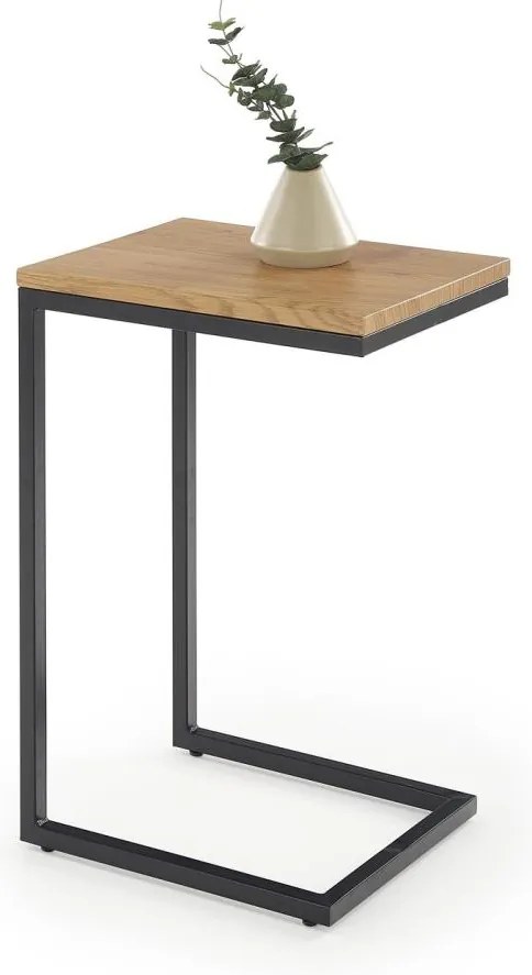 Tavolino da salotto AURIA rovere/nero