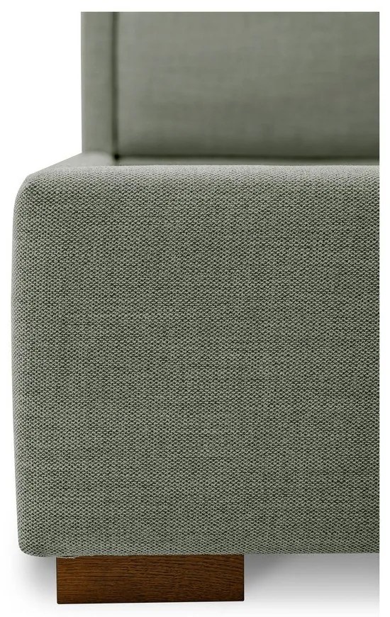 Letto matrimoniale grigio imbottito con rete inclusa 160x200 cm Dreamer – Scandic