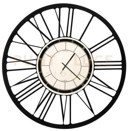 Orologio da parete di design classico piccolo big 50 nero