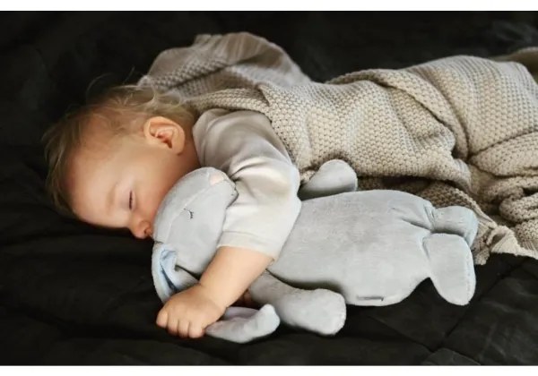 Moonie - Amico di coccole con una melodia e luce coniglietto argento