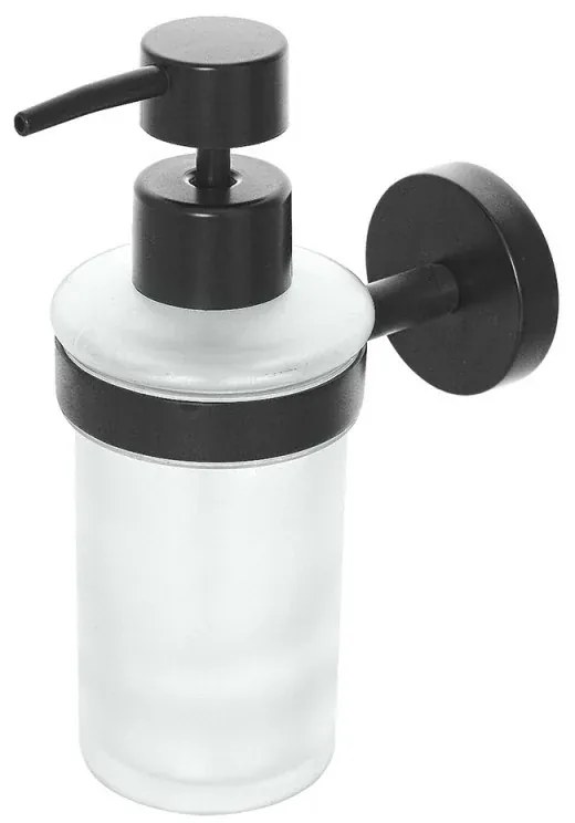 Dispenser sapone liquido a muro in acciaio nero opaco Chic Black