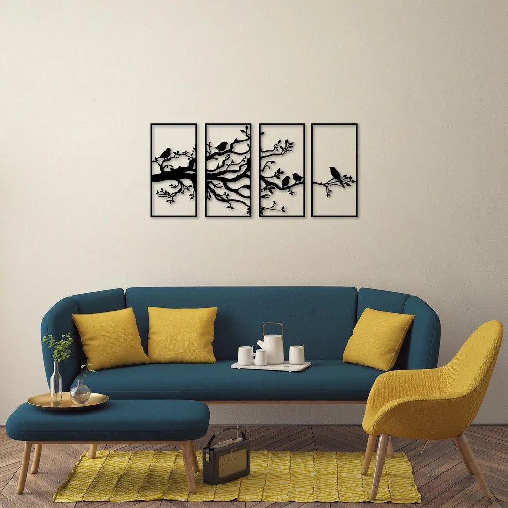 Decorazione murale in metallo 34x70 cm Branch - Wallity