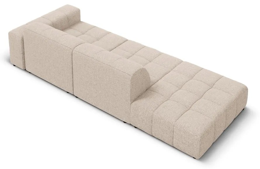 Chaise-lounge beige (con penisola a destra) Chicago – Cosmopolitan Design