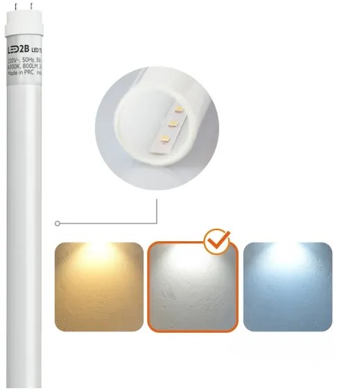 Lampada fluorescente tecnica LED T8 1xG13/18W/230V 4000K IP65 128 cm