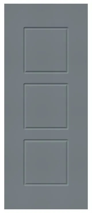 Pannello per porta d'ingresso P012 pellicolato pvc grigio L 92  x H 210.5 cm, Sp 6 mm apertura reversibile