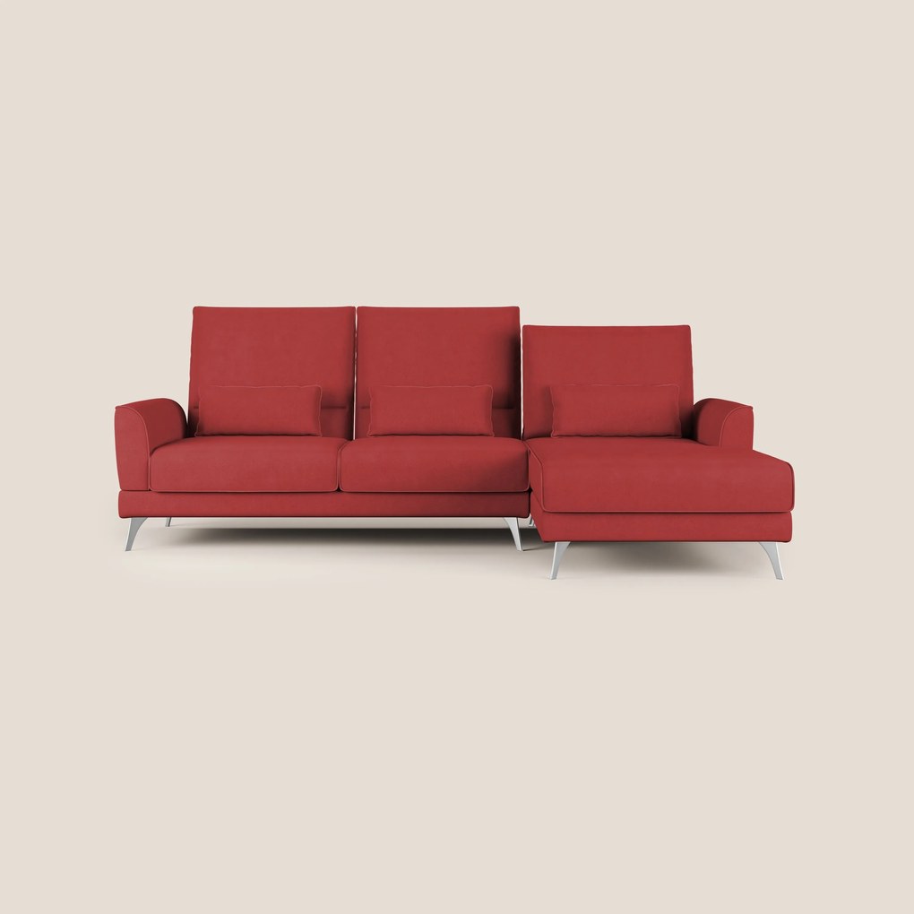Tommy Divano angolare con relax e schienali traslanti in microfibra smacchiabile T11