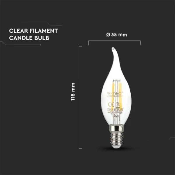 Lampadina LED a filamento E14/4W/230V 3000K