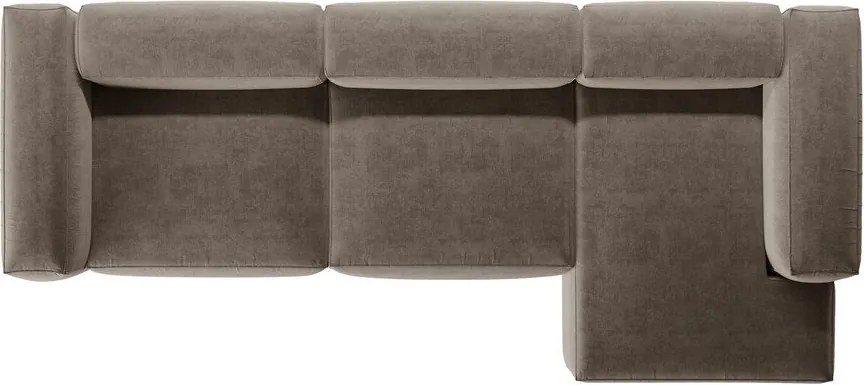 Divano angolare marrone (con penisola a destra/con chaise lounge) Bergamo – Cosmopolitan Design