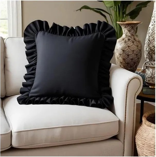 Federa decorativa in misto cotone 40x40 cm Ruffled – Mila Home