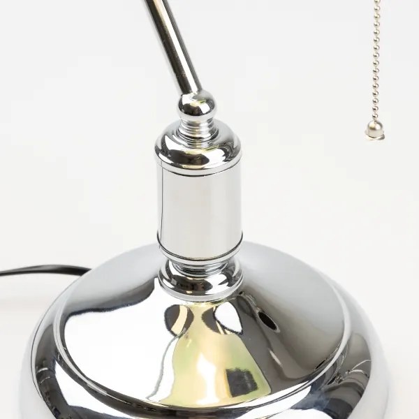 Brilagi - Lampada da tavolo BANK OFFICE 1xE27/60W/230V cromo lucido/verde