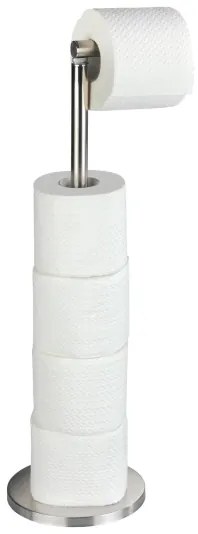 WENKO 22985100 - Portarotolo per carta igienica 21x55 cm in acciaio inox/argento