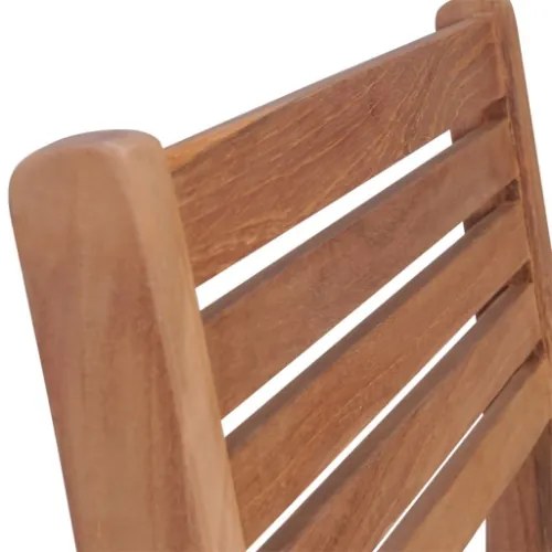 Sedie da Giardino 2 pz con Cuscini Antracite Massello di Teak