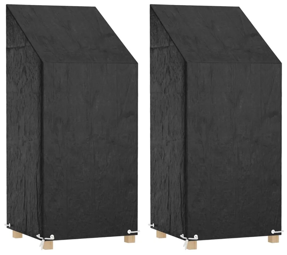 Coprisedie Giardino 2pz 8 Occhielli 65x65x110/150cm Polietilene /