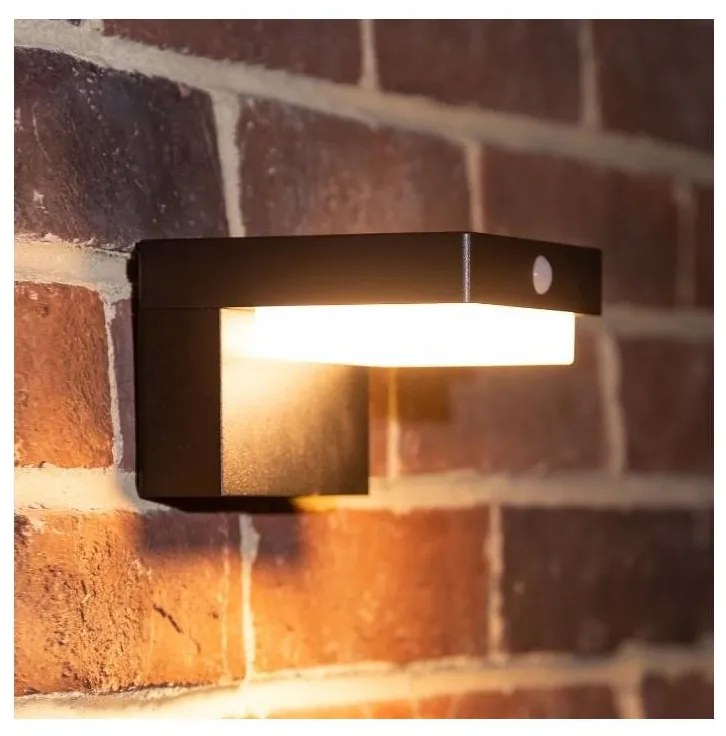 Zuma Line WT33811-Applique a LED solare GRID LED/4,5W/2000mAh IP44 nero