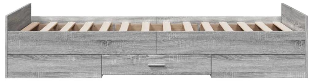 Giroletto cassetti grigio sonoma 100x200 cm legno multistrato