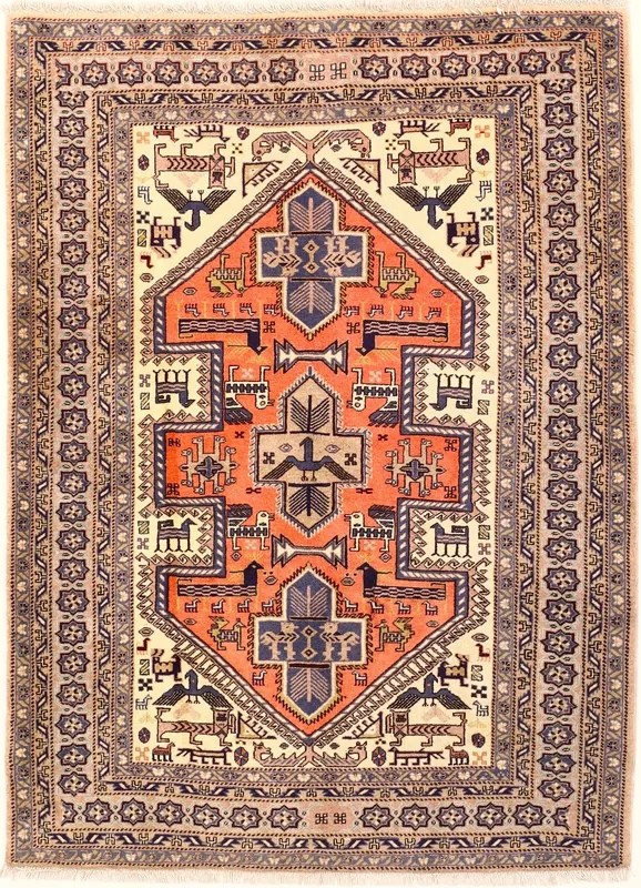 Ardebil Tappeto persiano 190 x 140 Rosso (Iran) Annodato A Mano