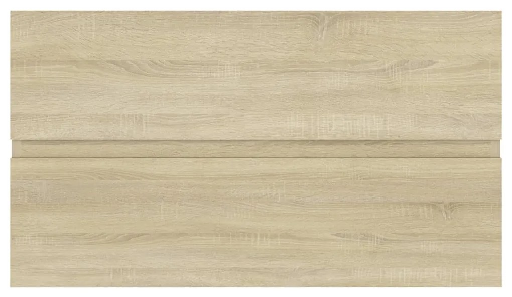 Mobile sottolavabo rovere sonoma 80x38,5x45 cm in truciolato