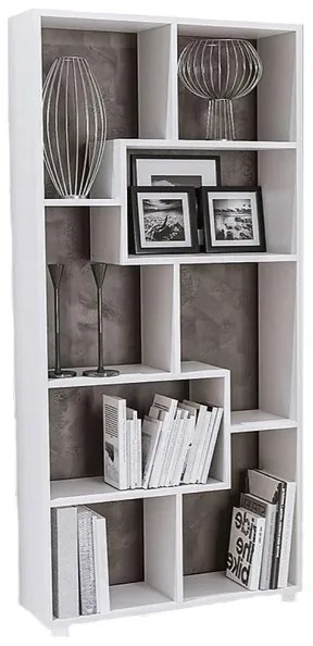 Libreria moderna design ZIG ZAG H156 BIANCO