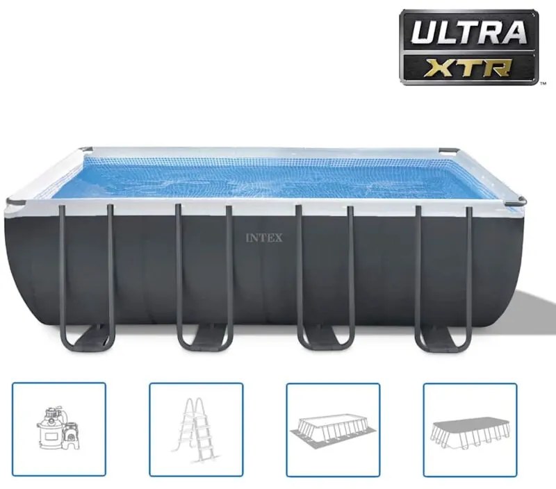 Intex - Set Piscina Rettangolare Ultra xtr Frame 549x274x132 cm 26356GN