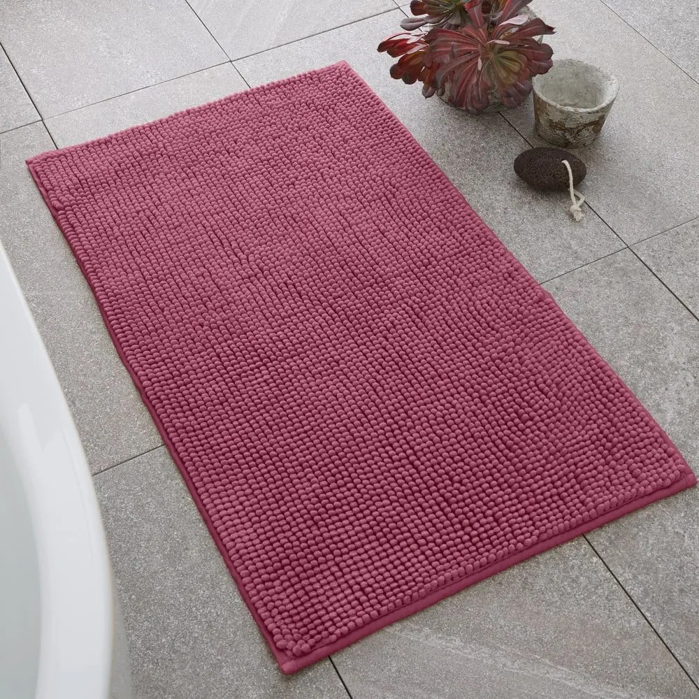 Tappetino per il bagno rosa scuro 50x80 cm Bobble – Catherine Lansfield
