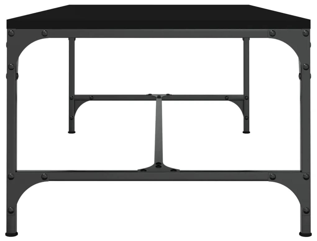 Tavolino da Salotto Nero 100x50x35cm Legno Multistrato