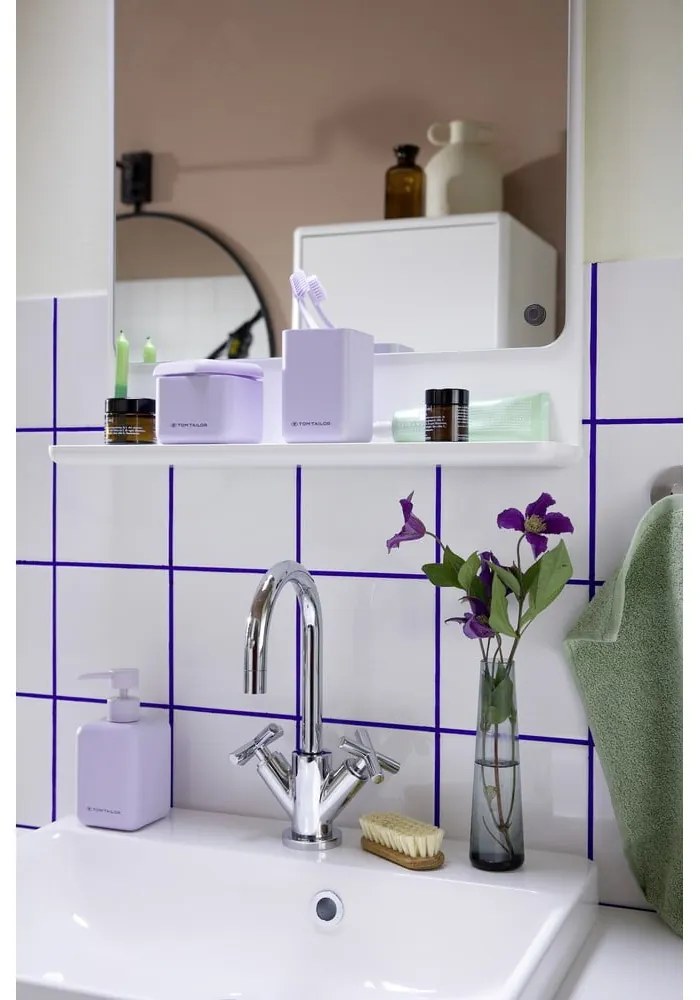 Dispenser per sapone in poliresina viola 380 ml Tom Tailor T-Rounded – Wenko