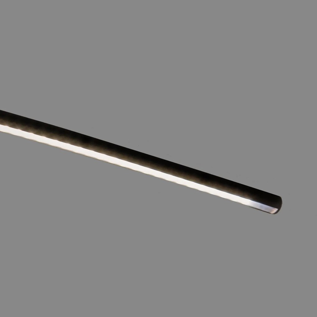 Lampada da terra a LED DANUA Lindby, dimmerabile, Nero, Studio / Ufficio, Metallo, Moderno, Lampada LED da terra