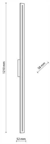 Applique a LED da esterno LINEA LED/30W/230V IP65 121 cm antracite