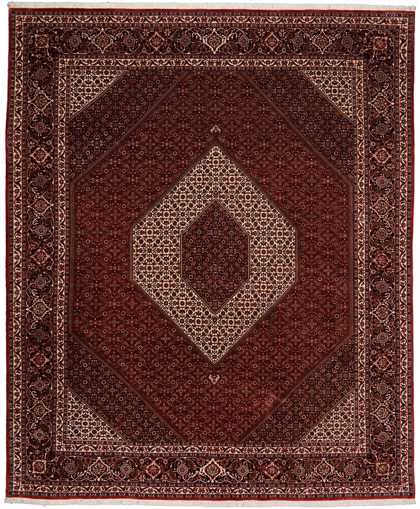Bidjar Tappeto 250x300 Rosso (Iran) Annodato A Mano