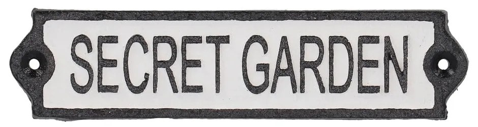 Insegna in ghisa 21x5 cm Secret Garden - Esschert Design