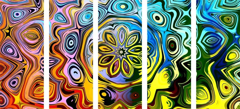 Quadri 5 pezzi – Arte colorata creativa