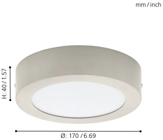 Eglo 94523 - Plafoniera LED FUEVA 1 LED/10,9W/230V