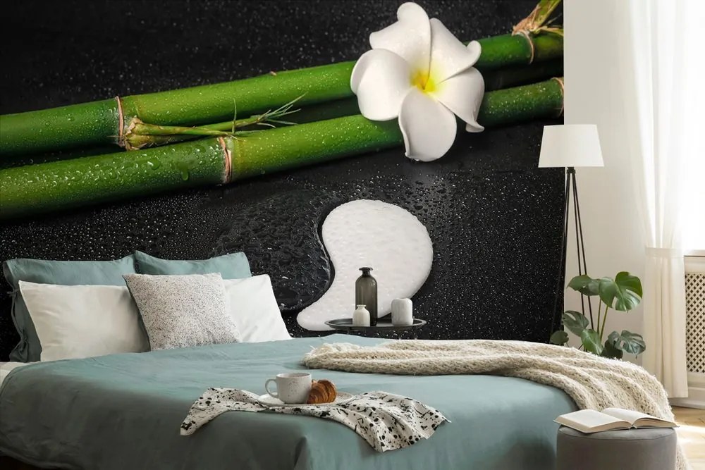 Carta da parati – Natura morta con simbolo Yin e Yang