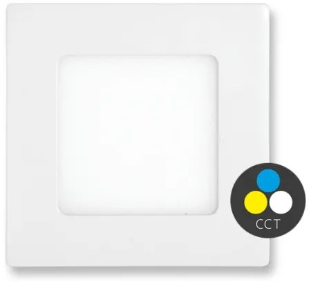 Ecolite LED-WSQ-CCT/6W/BI - Lampada LED da incasso RAFA LED/6W/230V IP44 bianco