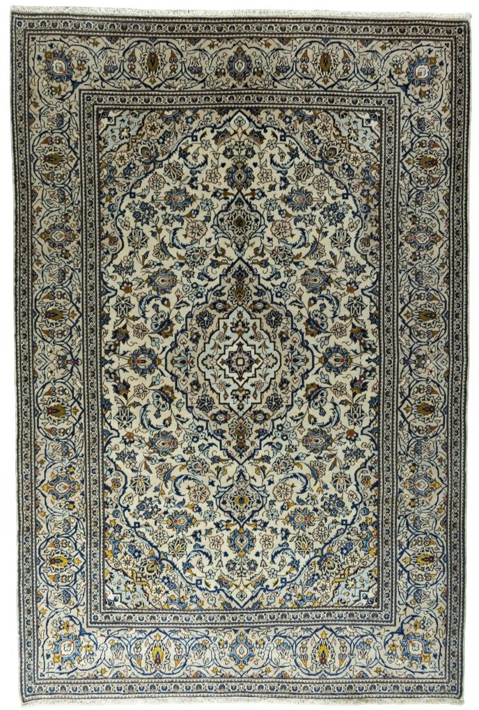 Kashan Tappeto persiano 290x200 Beige (Iran) Annodato A Mano