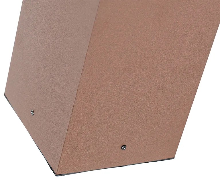 Lampada da terra da esterno industriale ruggine marrone 40 cm IP44 - Charlois