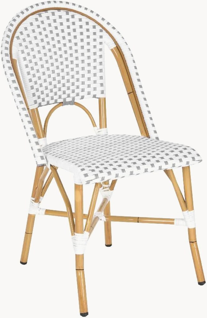 Set di 2 sedie da pranzo da giardino impilabili Salcha