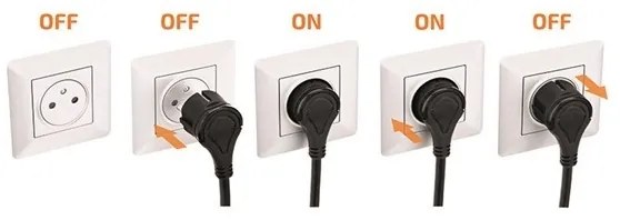 Solight 5B142 − Presa SLIM PUSH, bianca