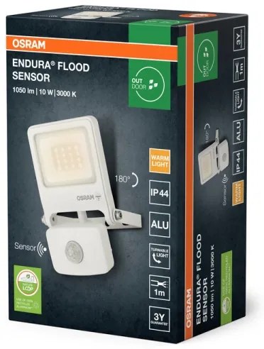 Osram - Proiettore LED con sensore ENDURA LED/10W/230V 3000K IP44