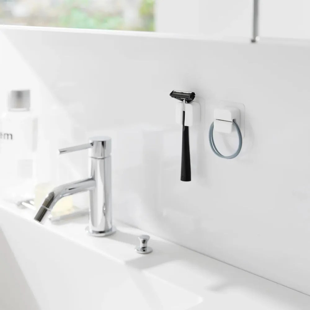 Supporto multifunzione in silicone bianco in set da 2 Film Hook - YAMAZAKI