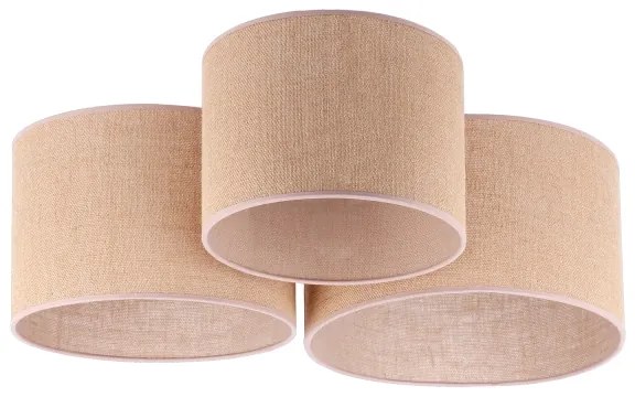 Duolla - Plafoniera ROLLER TRIO 3xE27/60W/230V beige