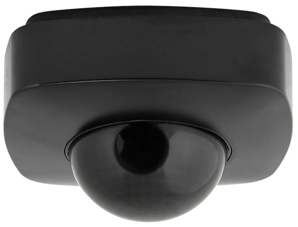 Sensore di Movimento e Presenza da Soffitto Regolabile Nero - IP65