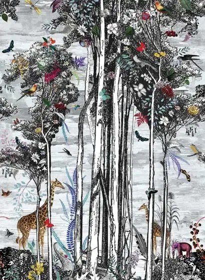Osborne & Little Carta da parati panoramica Animal Glade - Multi-coloured