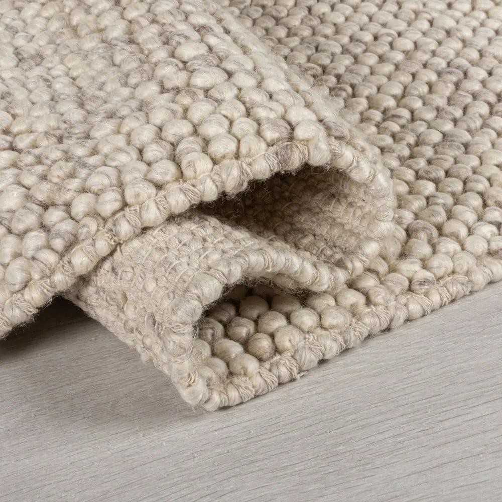 Tappeto in lana grigio chiaro 80x150 cm Minerals - Flair Rugs