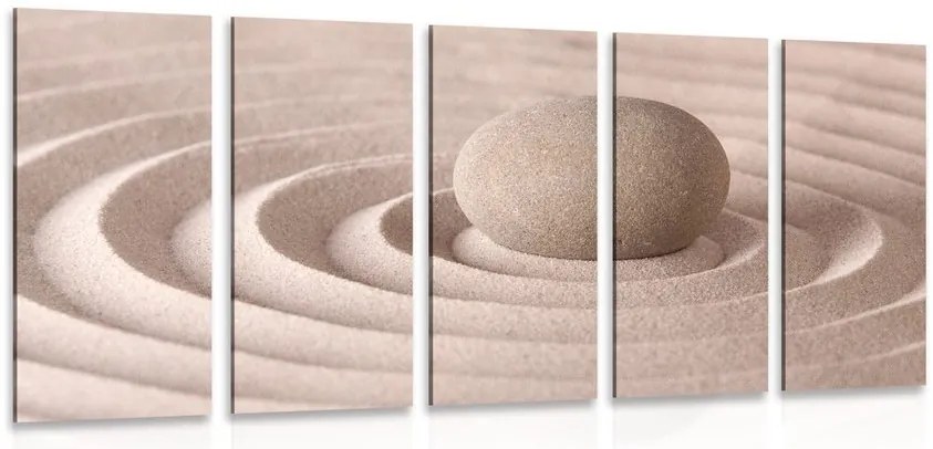 Quadri 5 pezzi – Pietra rilassante
